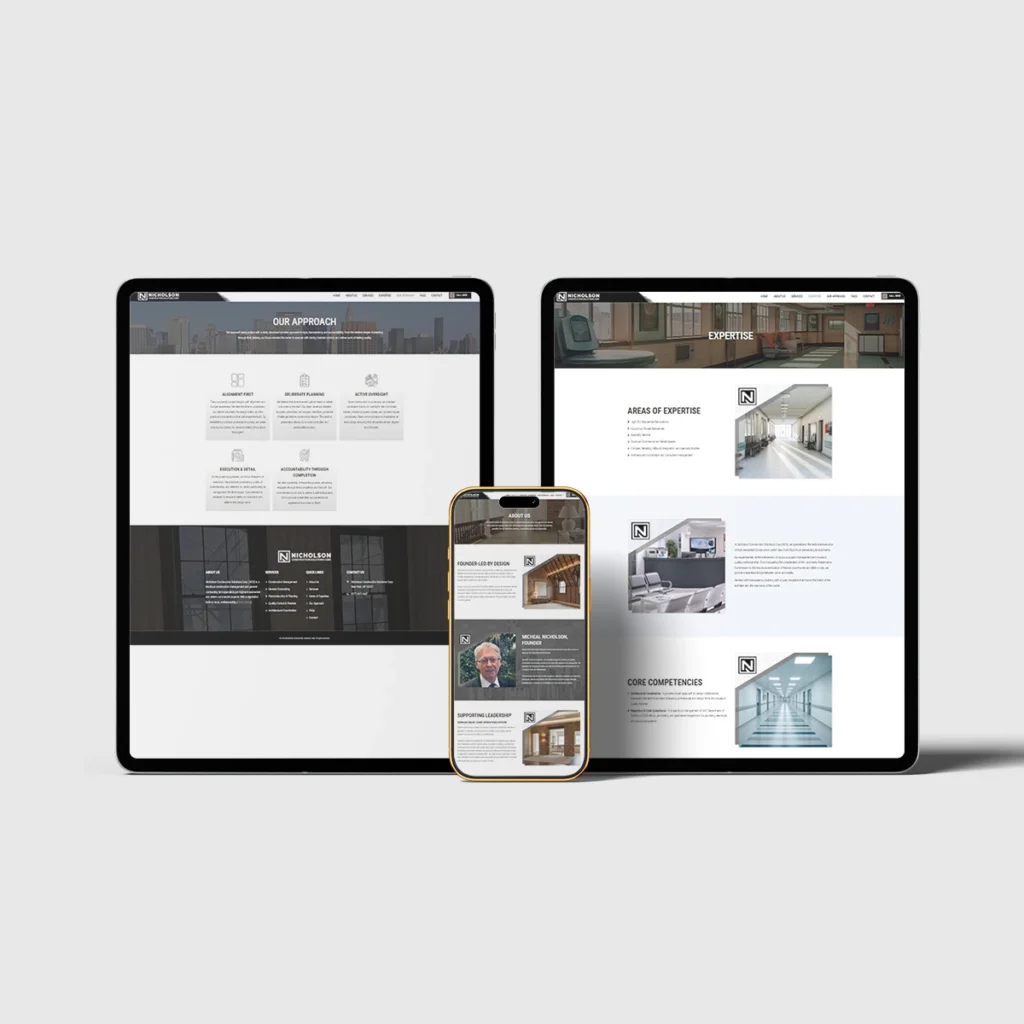 WordPress Website Design for Nicholson Construction Solutions Corp