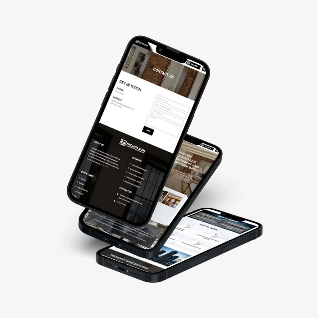 WordPress Website Design for Nicholson Construction Solutions Corp